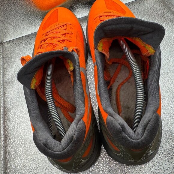 Size 10.5‎ Nike Zoom Hyperdunk 2011 Low Orange Gray Running Sneaker 487637-800 - Picture 10 of 12